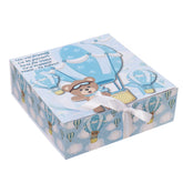 Trusou cu ursulet pentru botez baiat, 8 piese, albastru deschis, REC3273